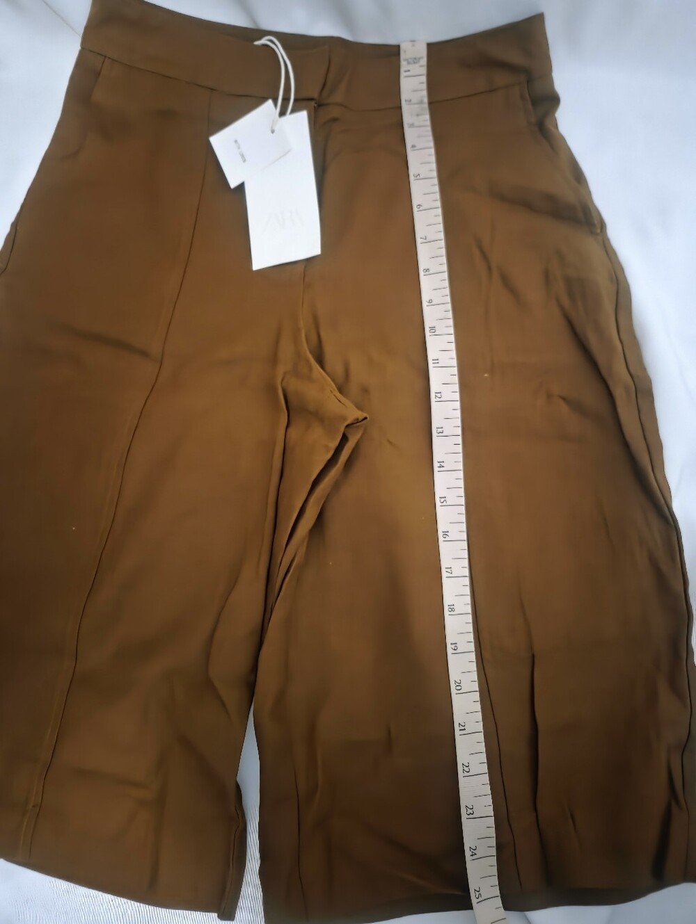 Zara Women's Wide-Leg Pants in Deep Brown - Picture 4 of 5